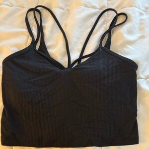 Lululemon Black Strappy Crop Top